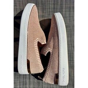 Michael Kors Skyler Slip On Rose Gold Metallic Knit Size 8.5